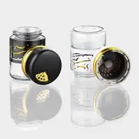 Набор для специй S&P.Marble, 2 шт., на подставке, стекло, белый, чёрный