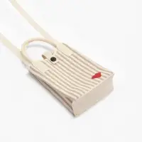 Сумка подр Сердце, 12*4*17, отд на кнопке, дл ремень, бело/серый Сумка подр Сердце, 12*4*17, отд на кнопке, дл ремень, бело/серый