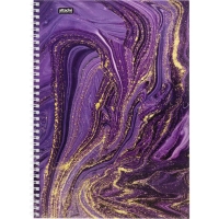 Бизнес-тетрадь А4,96л,кл,греб,ламин.обл. Attache Selection Fluid Фиолетовый