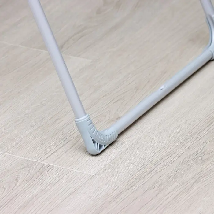 Сушилка для белья напольная складная, рабочая длина 21 м, цвет матовый серый