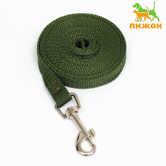 Поводок 3 м х 1,5 см, зелёный Поводок 3 м х 1,5 см, зелёный