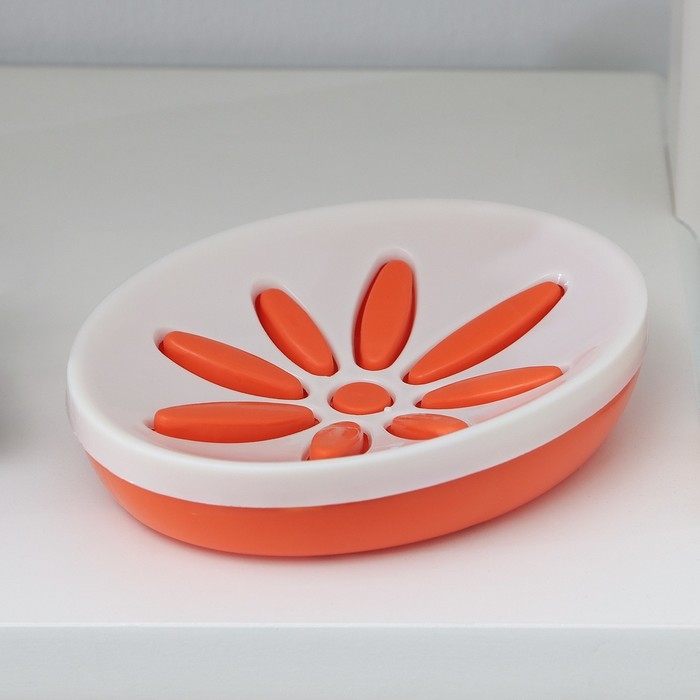 Мыльница пластиковая «Восход», 13×10×3 см, МИКС