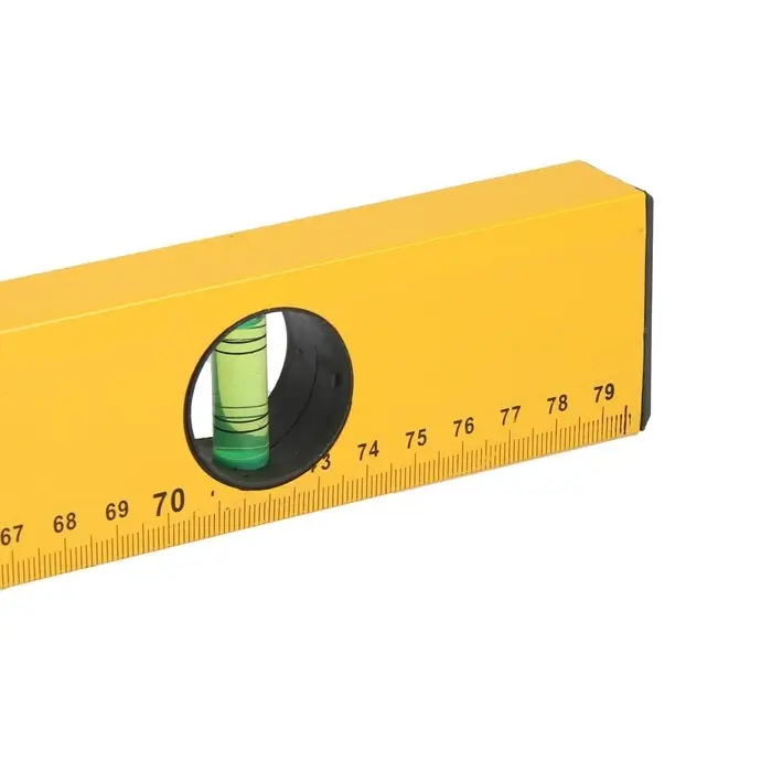 Уровень алюминиевый ТУНДРА, 3 глазка, линейка, 800 мм