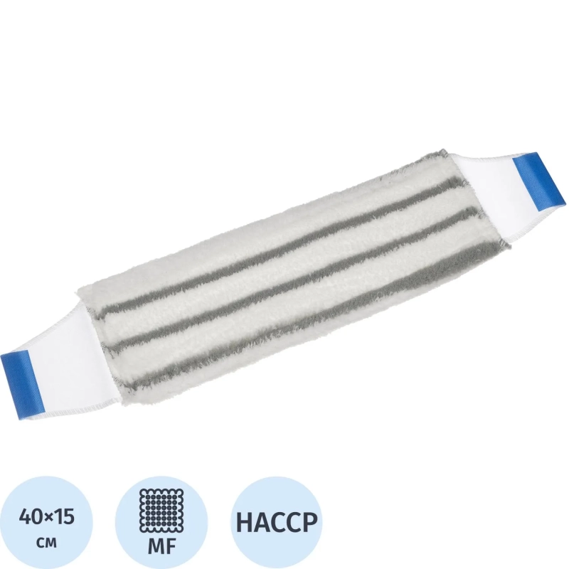 Насадка МОП SYR микрофибра д/влаж уборки с жестк абраз 40см синяя 993949