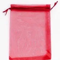 Кожанная подарочная сумочка 14 х 6,5 х 12,8 см красная