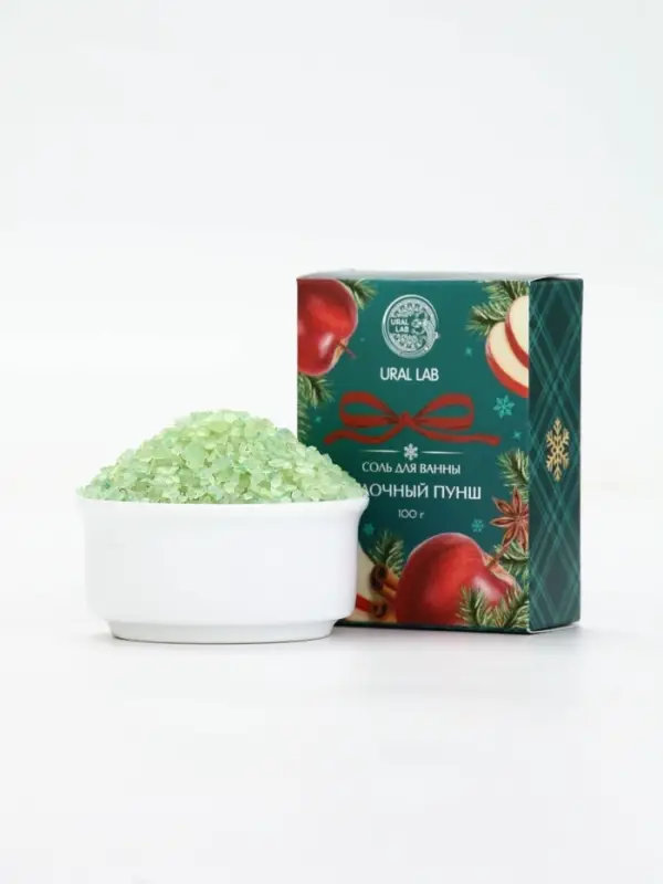 URAL LAB Арома Саунд Соль для ванны с ароматом яблочного пунша, 100 гр URAL LAB Арома Саунд Соль для ванны с ароматом яблочного пунша, 100 гр