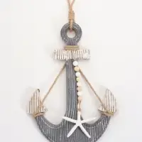 Сувенир интерьерный &laquo;Якорь в песке&raquo; 31.5&times;4&times;45 см, синий