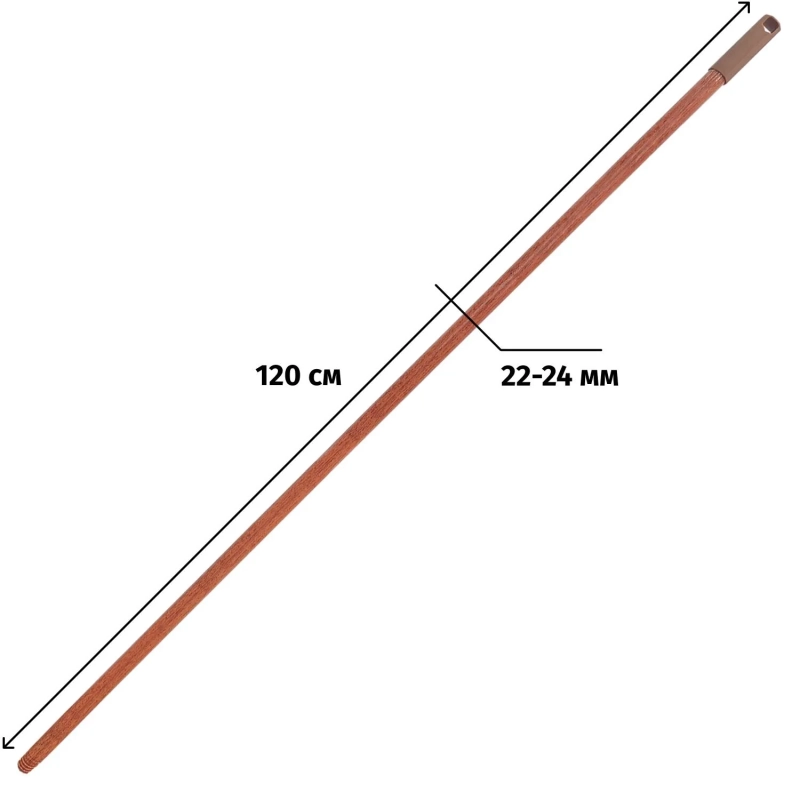 Рукоятка YORK 120 см  деревянная в ПВХ _091540