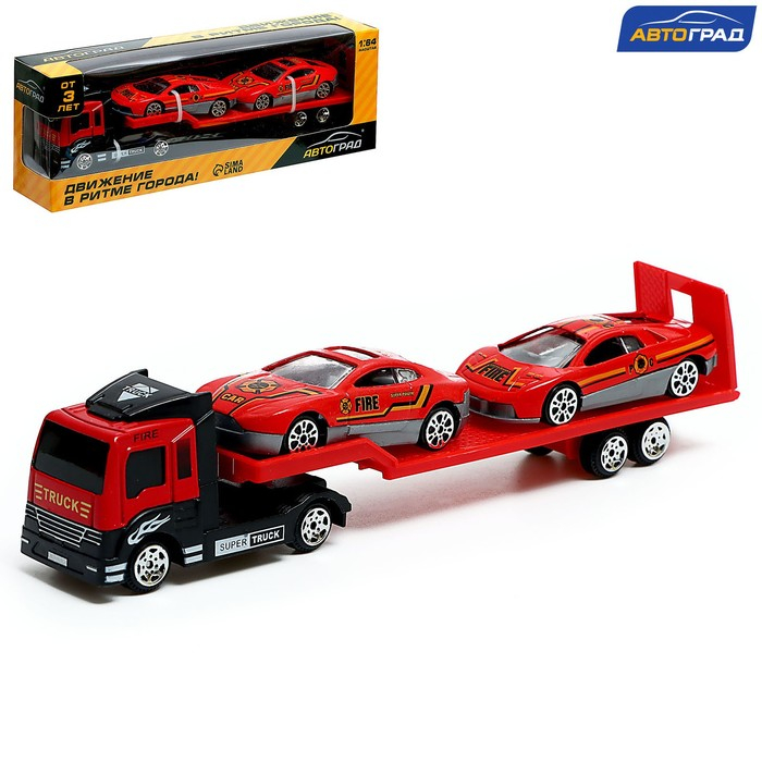 Машина металлическая «Пожарный автовоз», масштаб 1:64 Машина металлическая «Пожарный автовоз», масштаб 1:64