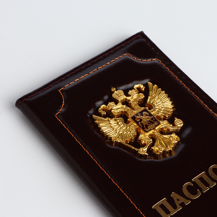 Обложка для паспорта, цвет коричневый Обложка для паспорта, цвет коричневый