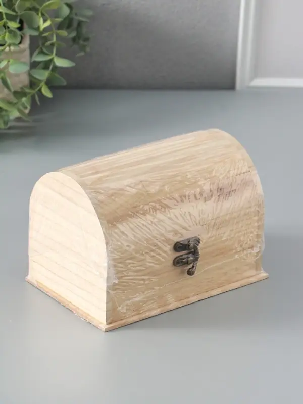 Шкатулка для росписи дерево &laquo;Сундук&raquo;, замок крючок, 18&times;12&times;12 см