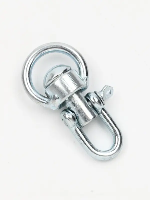 Набор: вертлюг со скобой, средний, длина-7.5 см, ширина-3.5 см, 2 шт.