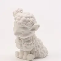 Фигурка декоративная &laquo;Овечка Мая&raquo;, неокрашенная, 7&times;4&times;5 см, белая