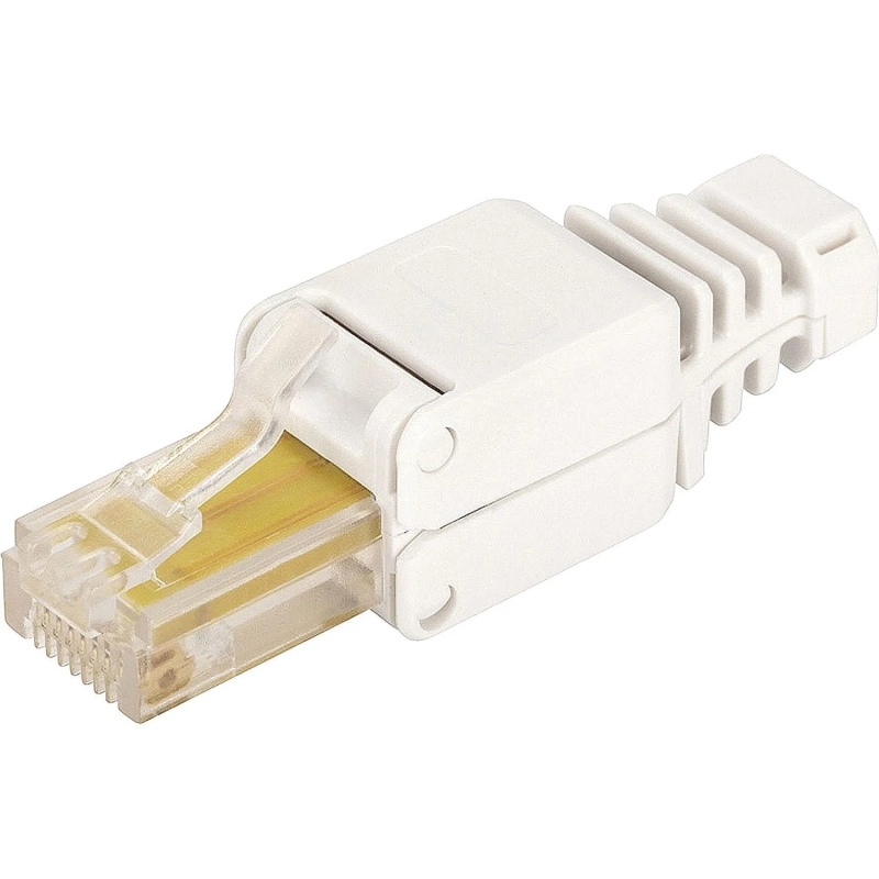 Коннектор полевой LANMASTER LAN-TMP-U5E-WH, неэкранированный, кат.5E