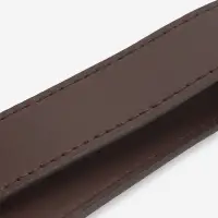 Ручка для сумки, с плоскими цепочками и карабинами, 120&times;3 см, цвет коричневый, серебряный