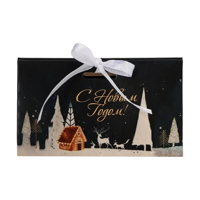 Бонбоньерка, новогодняя подарочная упаковка «Домик в лесу», 10×5.5×5 см Бонбоньерка, новогодняя подарочная упаковка «Домик в лесу», 10×5.5×5 см