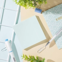 Стикеры Z-сложения ATTACHE с клеев.краем Z-блок 76х76 голубой 100л