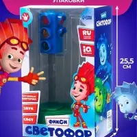 Светофор с обучающими карточками Фиксики, русская озвучка