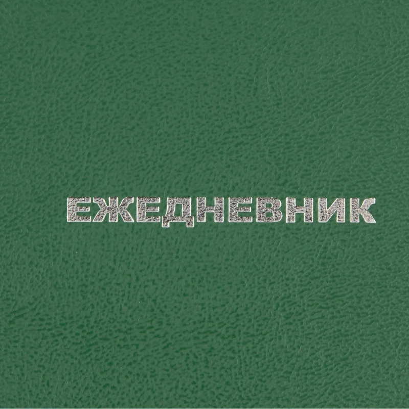 Ежедневник недатированный ,бумвинил,зелен,А6,105х140мм,128л