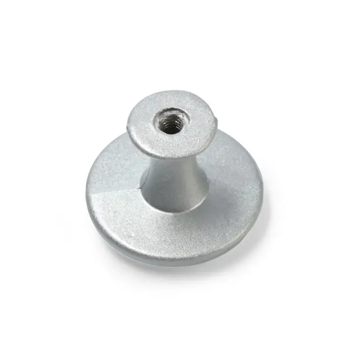 Ручка-кнопка ТУНДРА РК118SN, d=30 мм, матовый никель Ручка-кнопка ТУНДРА РК118SN, d=30 мм, матовый никель