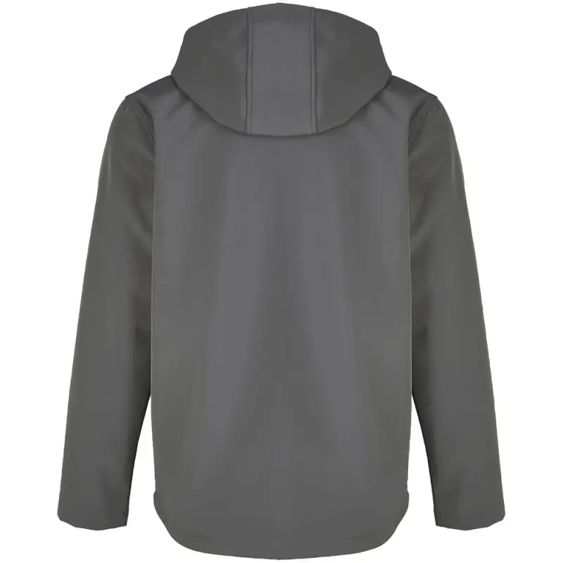 Куртка софтшелл с капюшоном мужская Race Men, темно-серая, размер S Куртка софтшелл с капюшоном мужская Race Men, темно-серая, размер S
