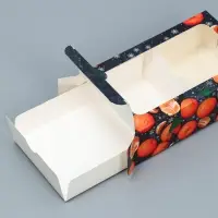 Коробочка для макарун «Мандарины» 18 х 10 х 5,5 см