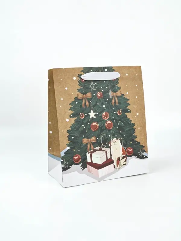 Набор пакетов крафтовых &laquo;Новогоднее поздравление&raquo;