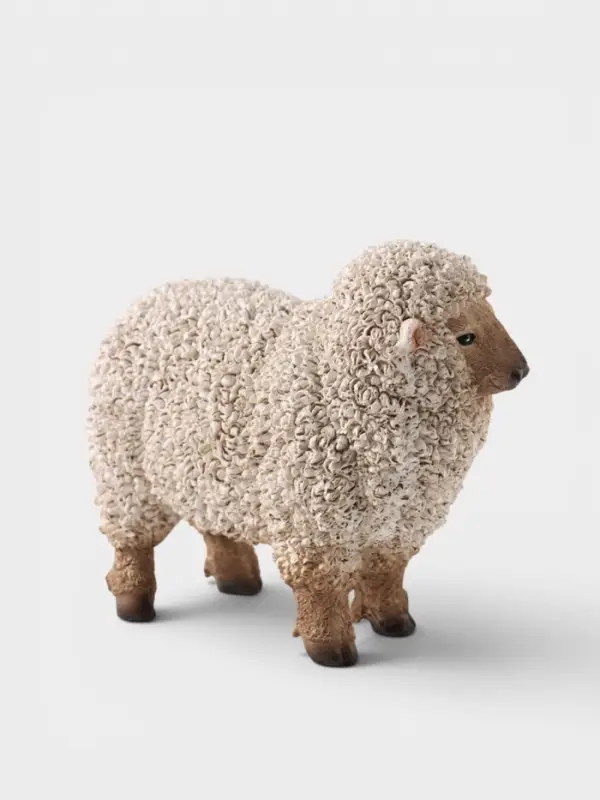 Фигурка декоративная &laquo;Кудрявая овечка Алтайская&raquo;, полистоун, 17&times;8&times;13.7 см