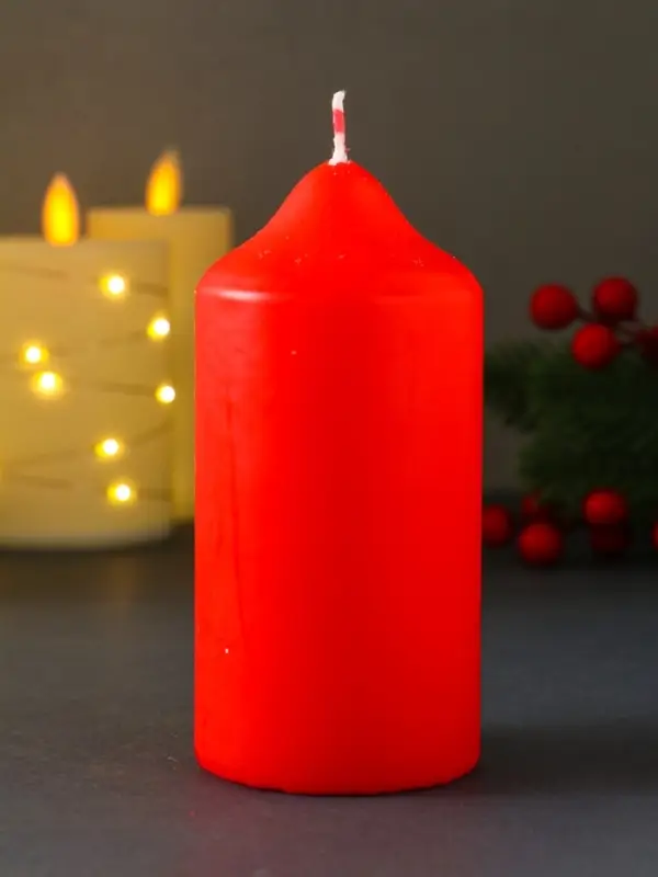 Свеча новогодняя пеньковая "Лошадка" 6х6х8 см