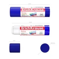 Клей-карандаш, ErichKrause Extra, PVP, усиленный, 36 г
