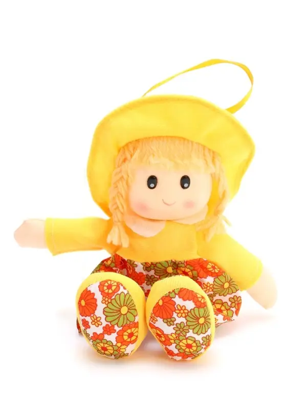 Мягкая игрушка &laquo;Кукла&raquo;, в шляпке и платьишке, цвет МИКС