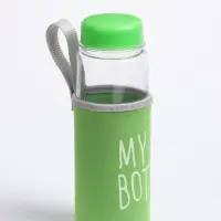 Бутылка для воды My bottle, 500 мл, 19.5&times;6 см, чехол в комплекте, цвет МИКС