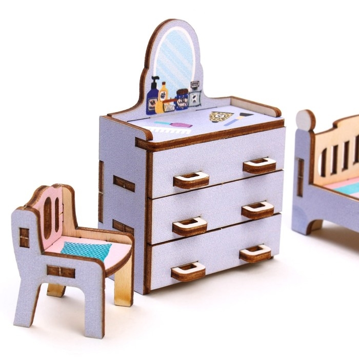 Кукольная мебель «Спальня» Кукольная мебель «Спальня»