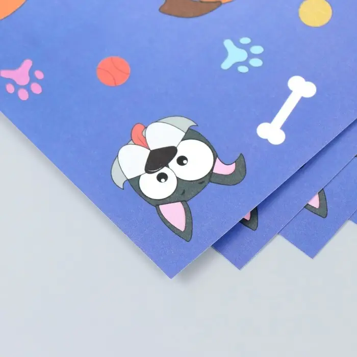 Бумага для скрапбукинга "Пёсики" плотность 180 гр 30,5х32 см