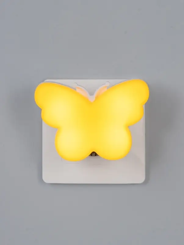 Ночник RISALUX &laquo;Бабочка&raquo;, LED, 1 Вт, жёлтый, 9&times;6&times;6 см