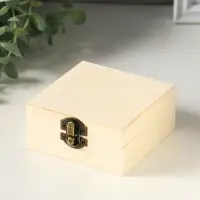 Шкатулка для росписи дерево &laquo;Квадрат&raquo;, 4.8&times;10&times;10 см