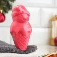 Бомбочка для ванн "Снеговик" с ароматом апельсина и корицы, 70 г