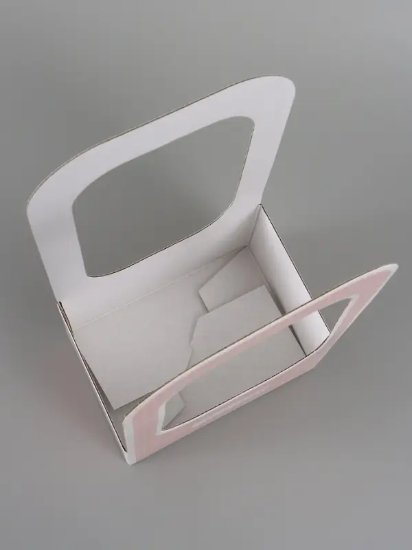 Коробка - переноска для цветов &laquo;С любовью&raquo;, 17&times;12&times;32 см