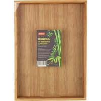 Поднос из бамбука с ручками  Foresta di bamb&ugrave;, р-р: 41х30х5 см