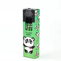 Ручка пиши стирай синяя паста 0.5 мм с колпачком &laquo;Панда&raquo;