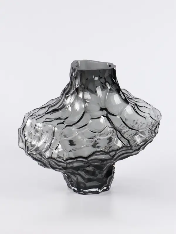 Ваза &laquo;Джино&raquo;, 21&times;25 см, стекло, чёрная