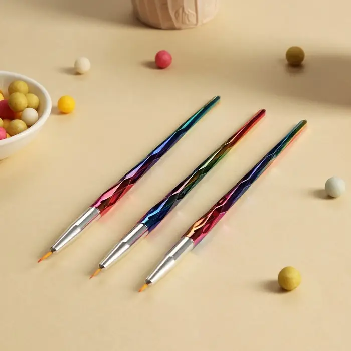 Набор кондитерских кисточек для декорирования «Металлик», 19×2,5 см, 3 шт Набор кондитерских кисточек для декорирования «Металлик», 19×2,5 см, 3 шт