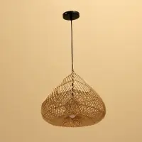Светильник потолочный из ротанга «Рахарьо», 1×120 Вт, Е27, 43×34×25 см