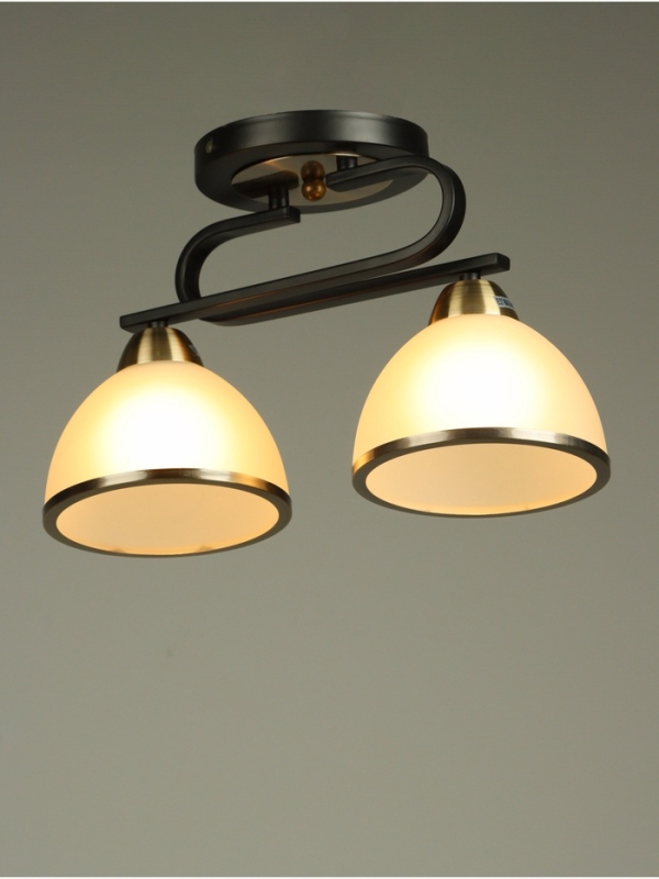 Люстра Люстра "Рендо" 2хЕ27 40Вт черно-бронзовый 44х15х23 см