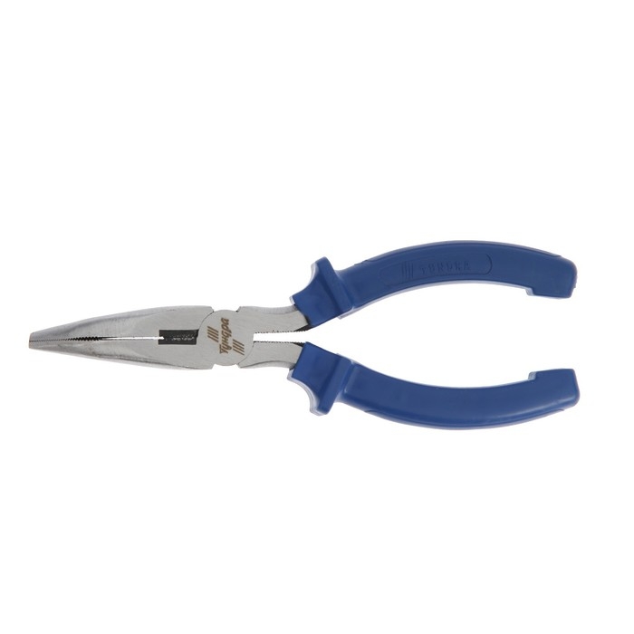 Длинногубцы изогнутые ТУНДРА, CrV, шлифованные, пластиковые рукоятки, 160 мм Длинногубцы изогнутые ТУНДРА, CrV, шлифованные, пластиковые рукоятки, 160 мм