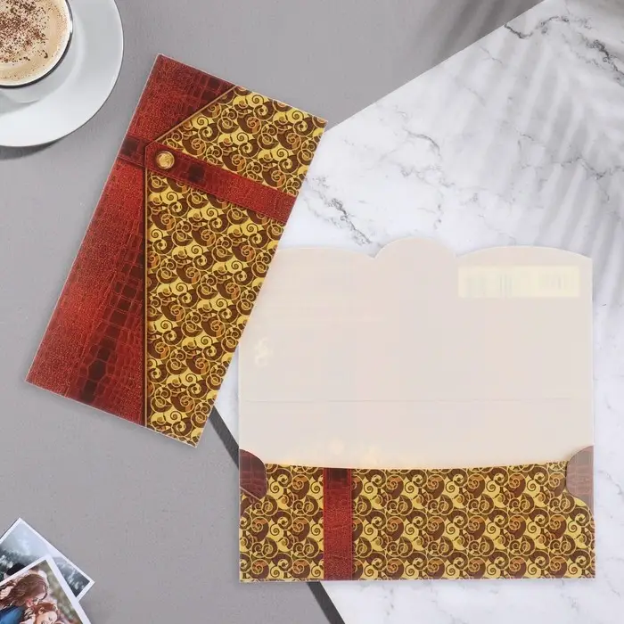 Конверт для денег "Кожанный" 9х17 см