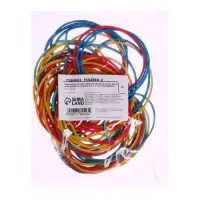 Банковская резинка, 50 г, диаметр 60 мм, длина 95 мм, сечение 1.7&times;1.7 мм, МИКС, в пакете