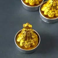 Набор свечей новогодних &laquo;Ёлка золотая&raquo;, 3 шт., 4&times;6 см