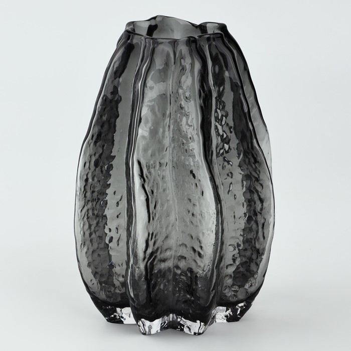 Ваза для цветов «Канди блэк» из черного стекла 20×14×14 см Ваза для цветов «Канди блэк» из черного стекла 20×14×14 см