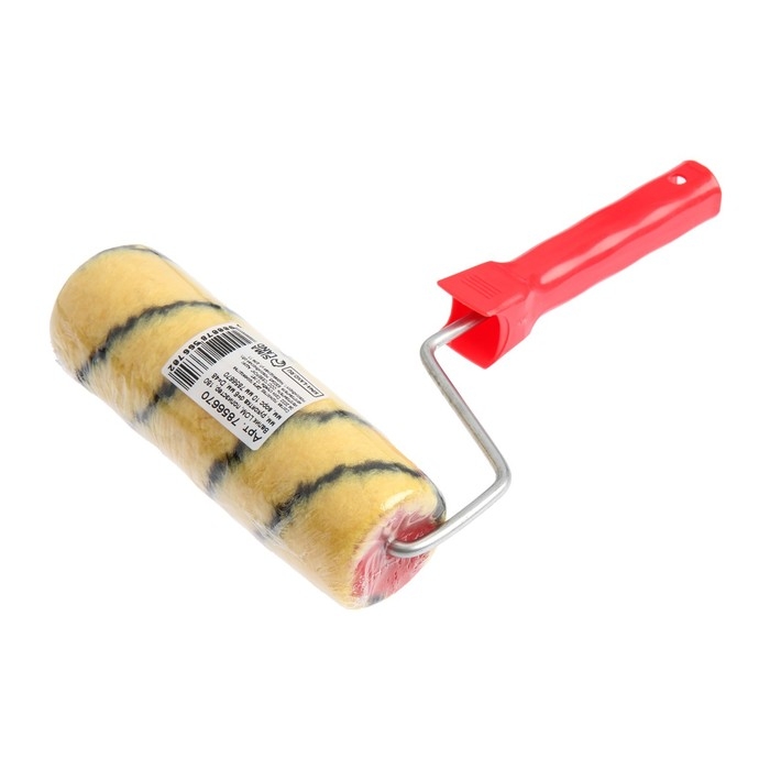 Валик ЛОМ, полиэстер, 180 мм, рукоятка d=6 мм, D=48 мм, ворс 10 мм Валик ЛОМ, полиэстер, 180 мм, рукоятка d=6 мм, D=48 мм, ворс 10 мм